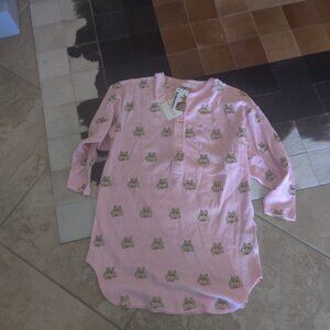 Little sunny Bite The Muppets thermal style top OS New Oversized fit